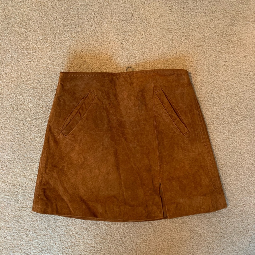 Topshop Brown Skirt